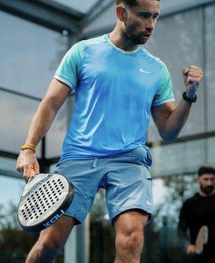 Padel coaching video: player celebrating a point